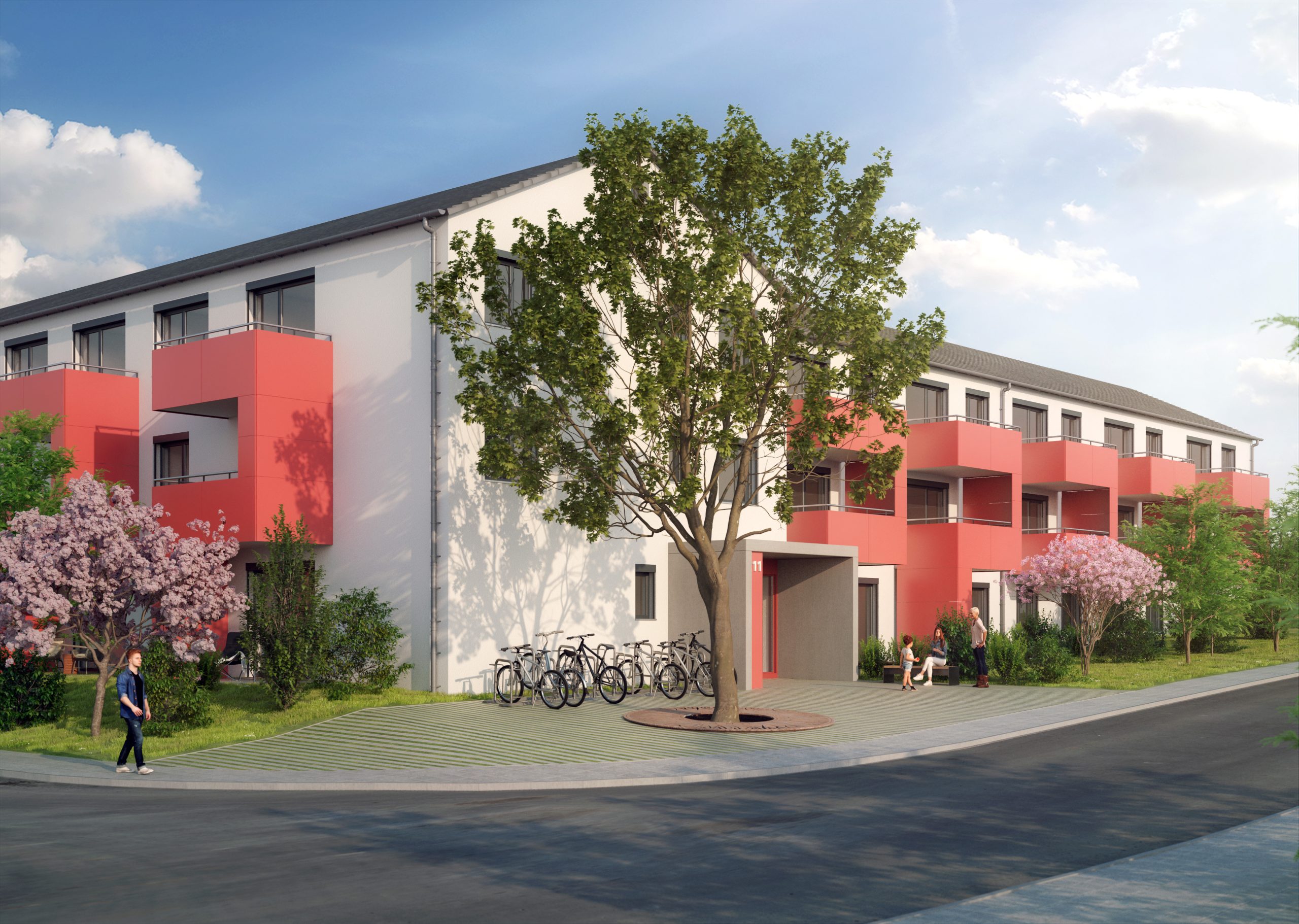 Rendering 4 Wohnpark Drei-Franken in Schlüsselfeld