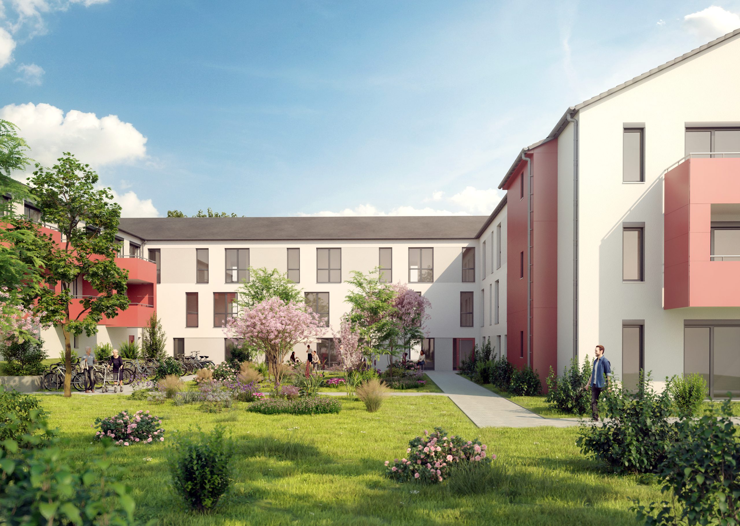 Rendering 5 Wohnpark Drei-Franken in Schlüsselfeld
